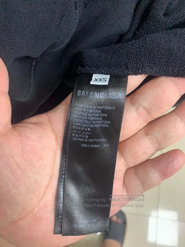 Balenciaga Balenciaga Black Hooded Sweatshirt XXS Size Size US XXS / EU 40 - 4 Thumbnail