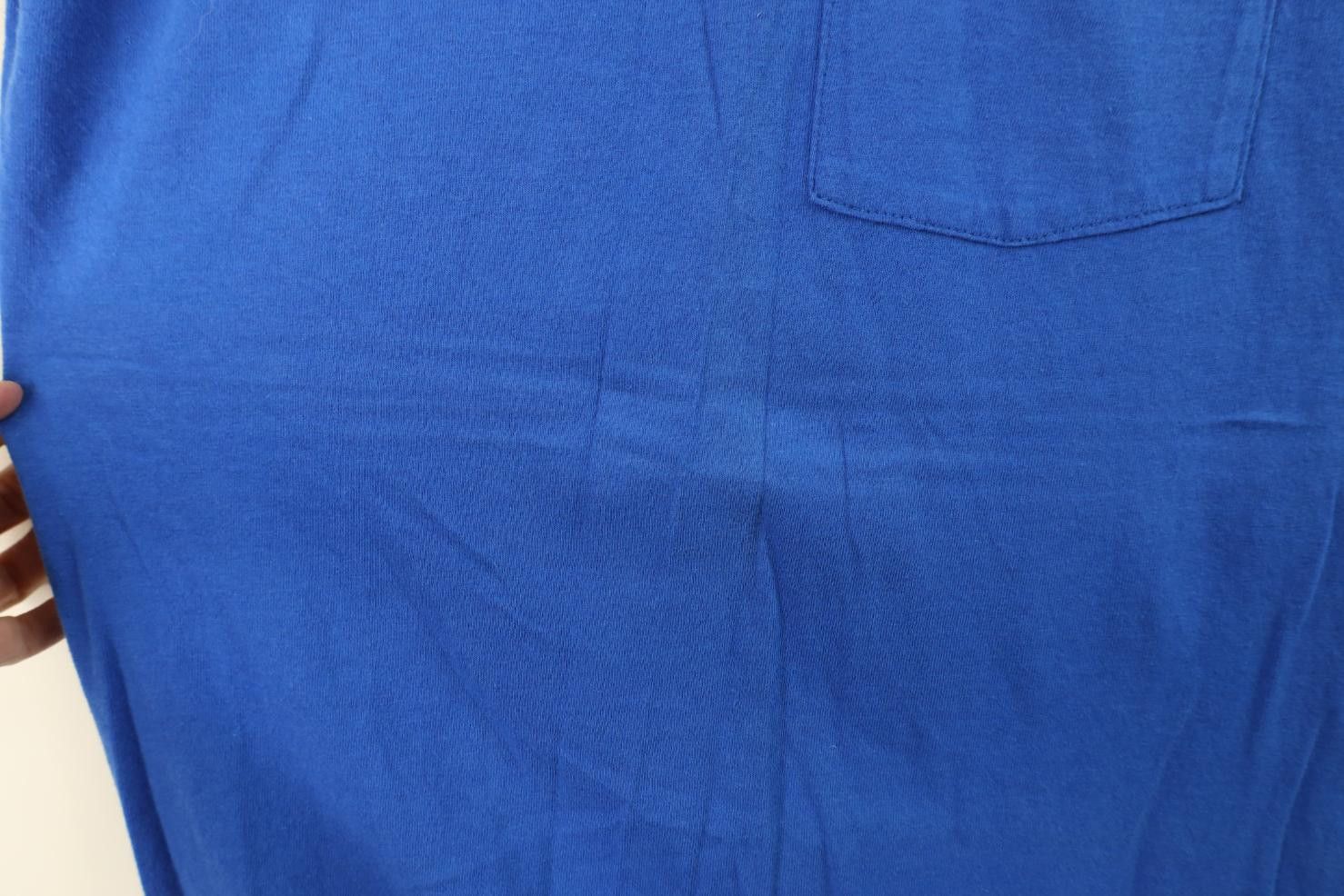 Vintage Vintage 90s Streetwear Blank Cotton Muscle T-Shirt Blue USA Size US M / EU 48-50 / 2 - 4 Thumbnail