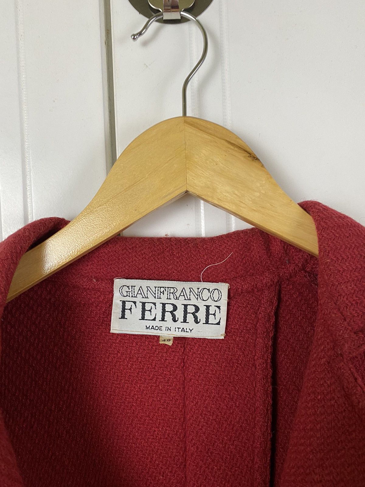Ferre × Gianfranco Ferre ✅️Gianfranco Ferre Wool Coat Jacket Size L / US 10 / IT 46 - 7 Thumbnail