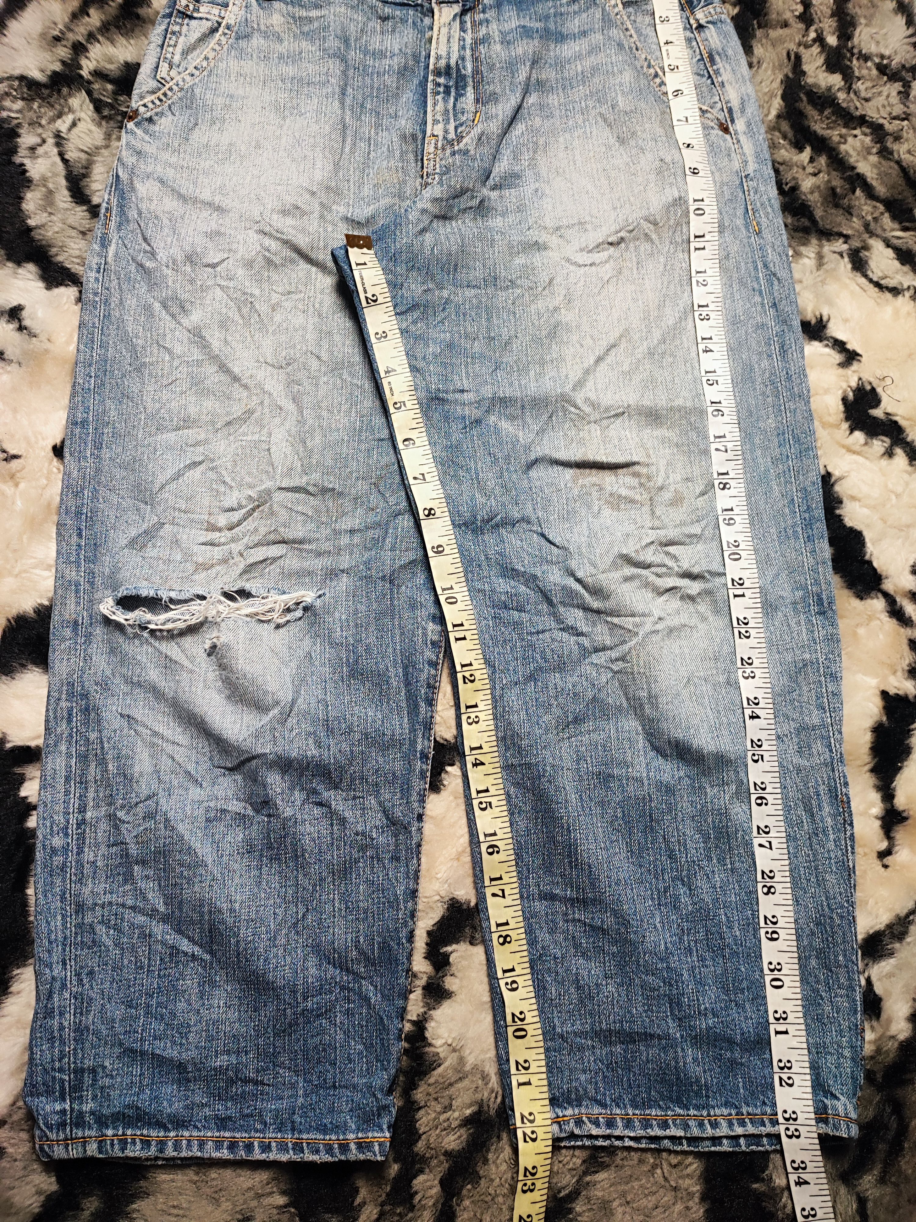 Hysteric Glamour RNA SLANG SELVEDGE DISTRESSED DENIM UNDERCOVER DESIGN Size US 30 / EU 46 - 4 Thumbnail