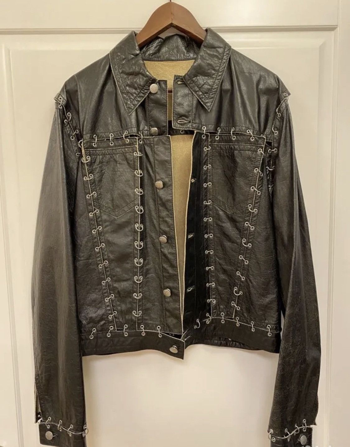 小物 jean paul gaultier studs leather Jean Paul Gaultier AW1987 Leather Biker Jacket — Middleman Store