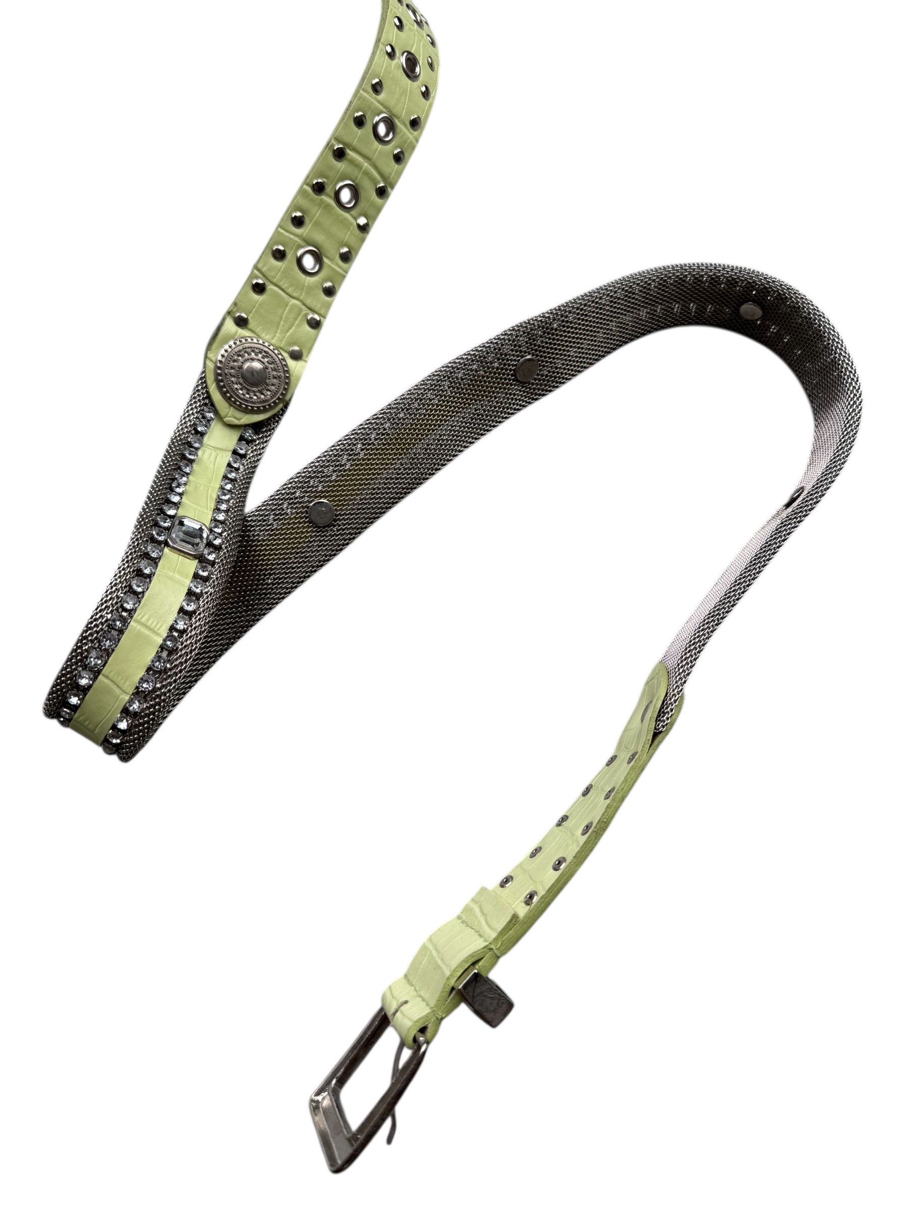 Vintage Vintage Metal Belt W334(V9) Size 30 - 5 Thumbnail