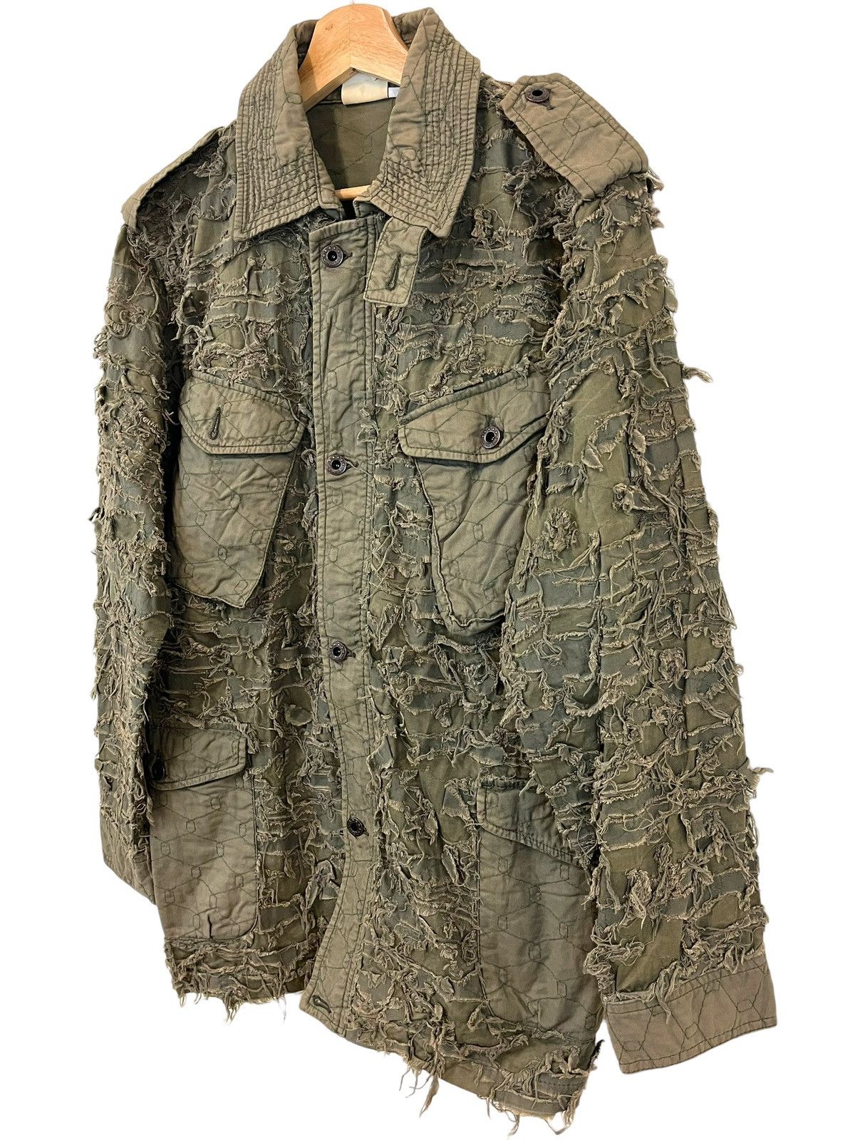 Japanese Brand Japanese Brand Mangrove Distressed Army Jacket Size US L / EU 52-54 / 3 - 20 Thumbnail