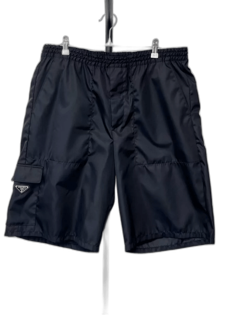 Prada Prada Metal Triangle Logo Shorts Size US 44 / EU 60 - 1 Thumbnail