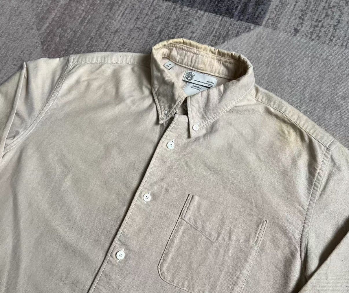 Visvim VISVIM 13AW Egyptian Cotton Mud-Dyed Long Sleeve Shirt J16 Size US S / EU 44-46 / 1 - 4 Thumbnail