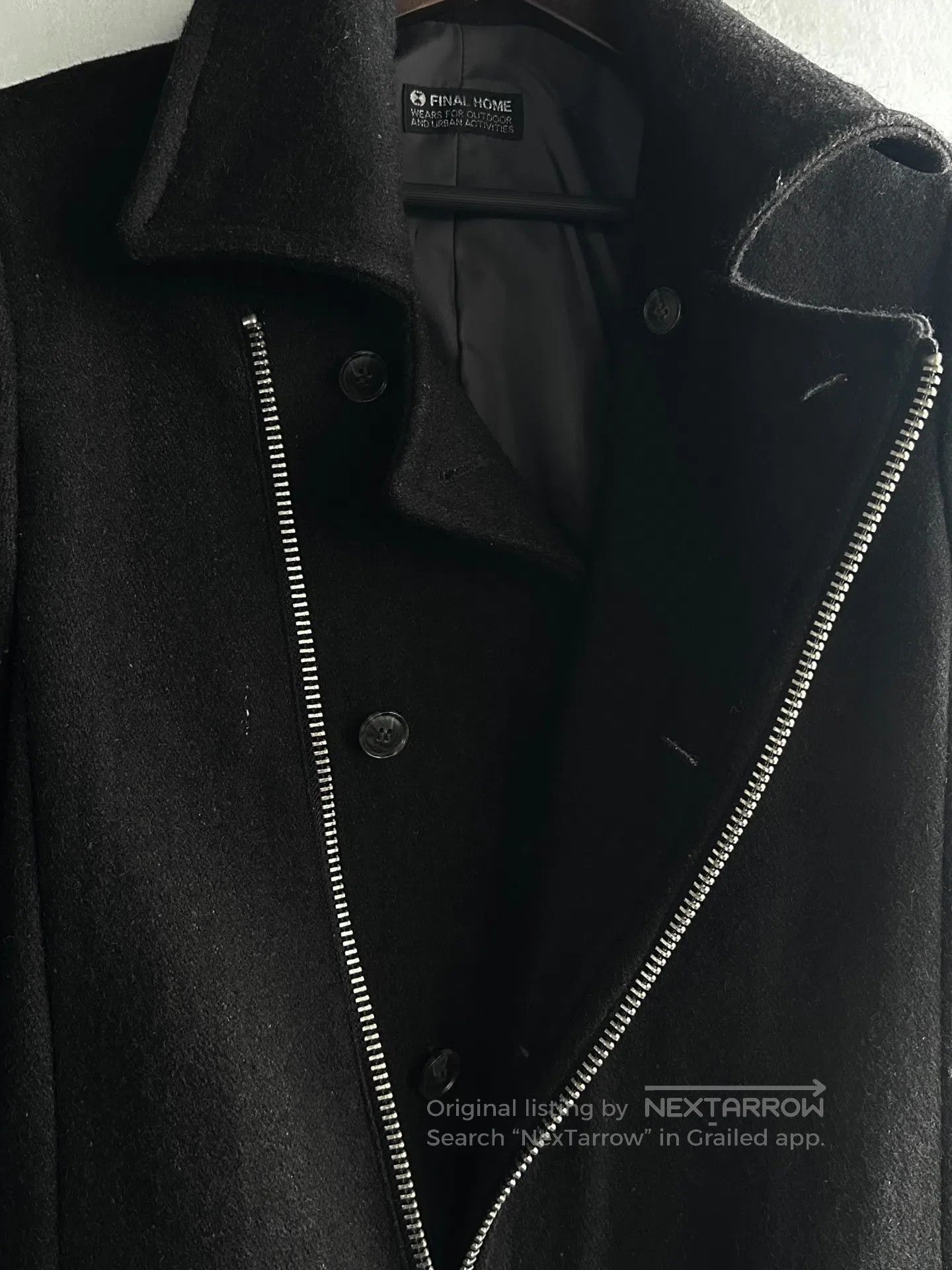 Final Home final home 90s-style zipper wool coat| Size US M / EU 48-50 / 2 - 4 Thumbnail