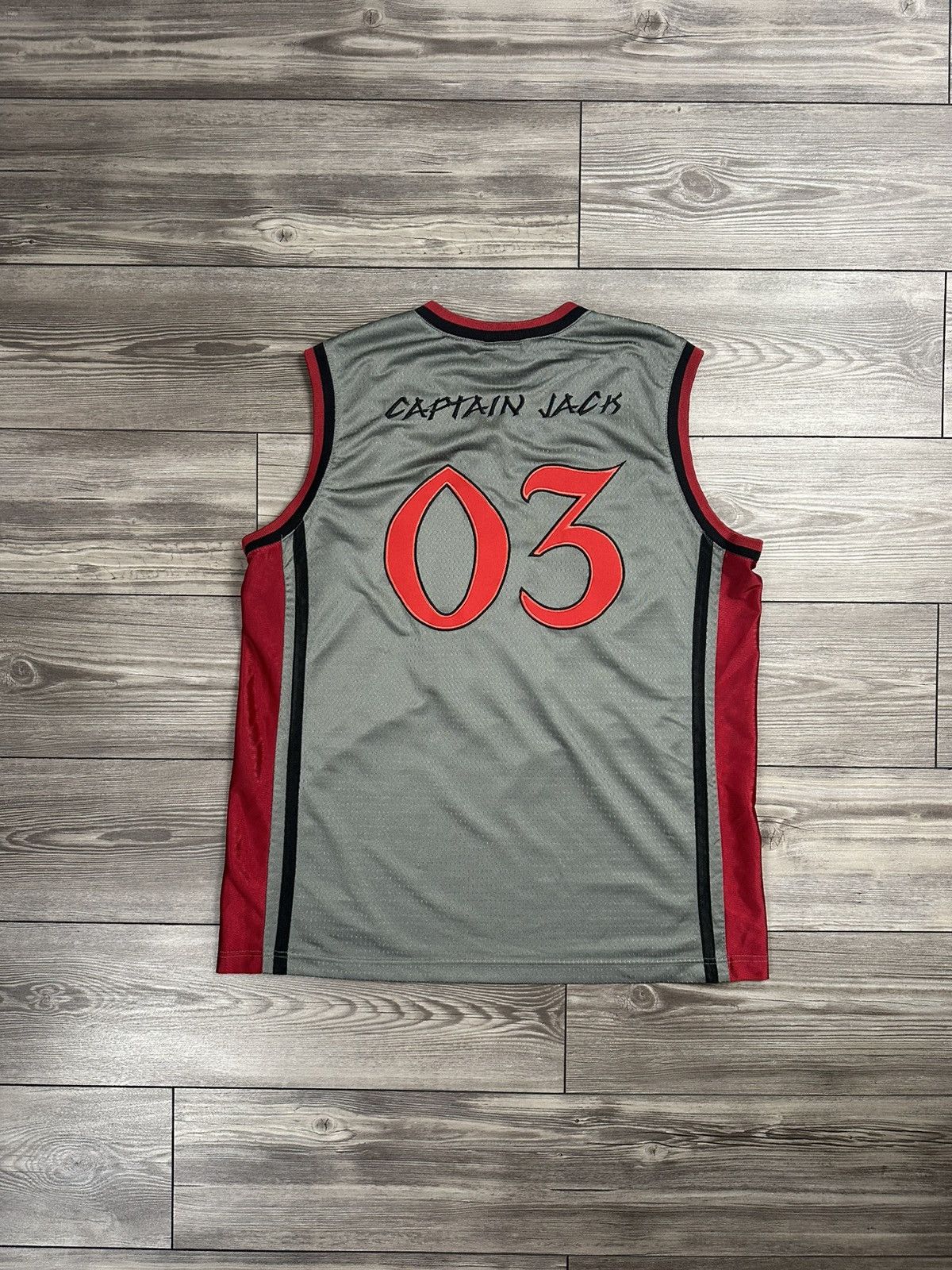 Disney × Vintage Y2K Pirates Of The Caribbean Captain Jack Basketball Jersey Size US L / EU 52-54 / 3 - 2 Thumbnail