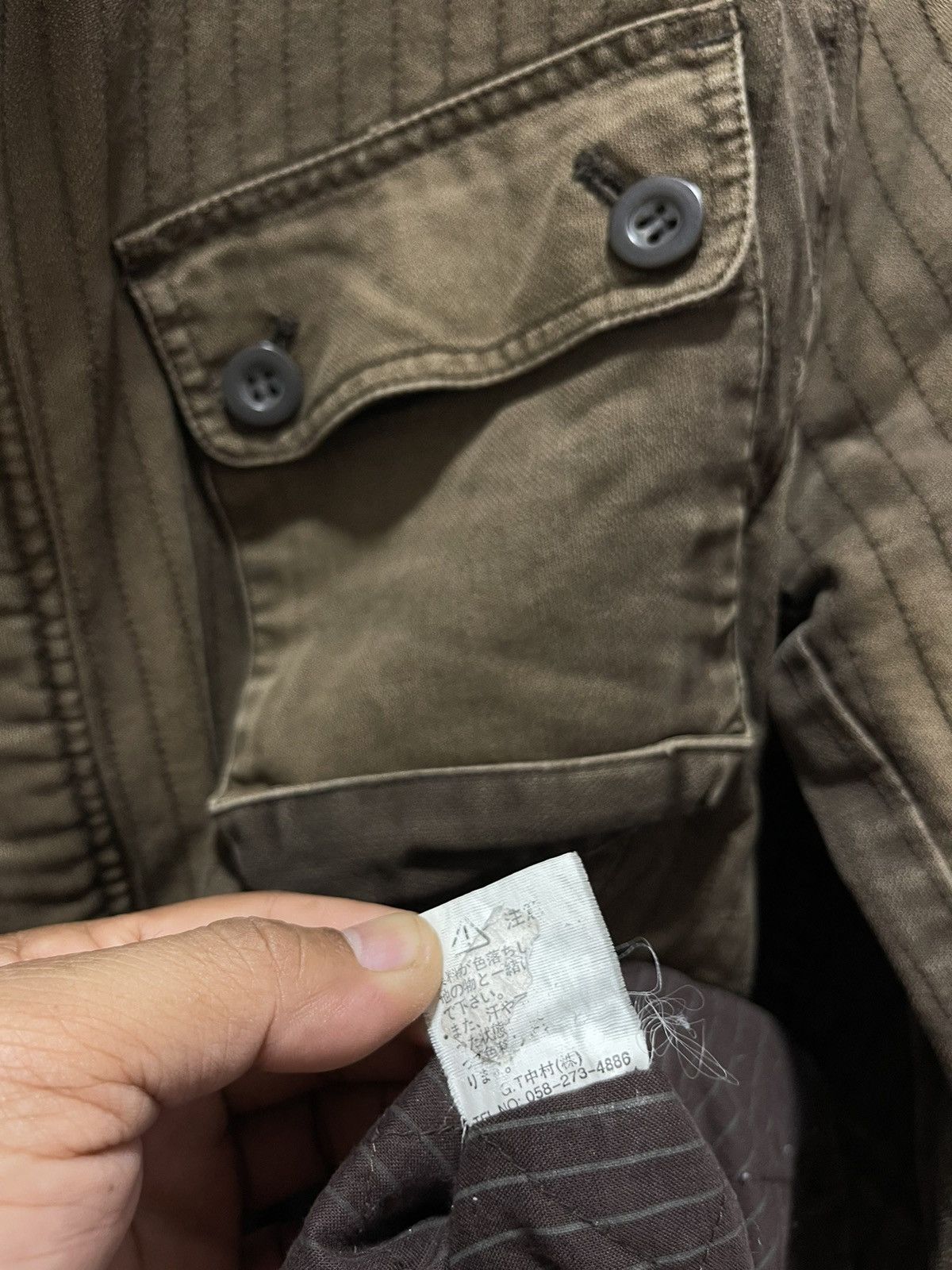 In The Attic FADED IN THE ATTIC MULTIPOCKET STRIPED JAPAN STYLE JACKET Size US S / EU 44-46 / 1 - 9 Thumbnail