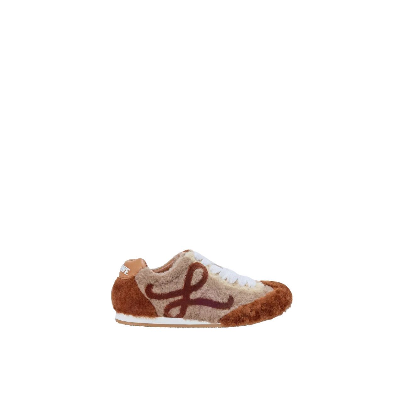 Loewe LOEWE Baller Runner 2.0 $1400 Tan Multitone Shearling Sneake Size US 7 / IT 37 - 1 Thumbnail