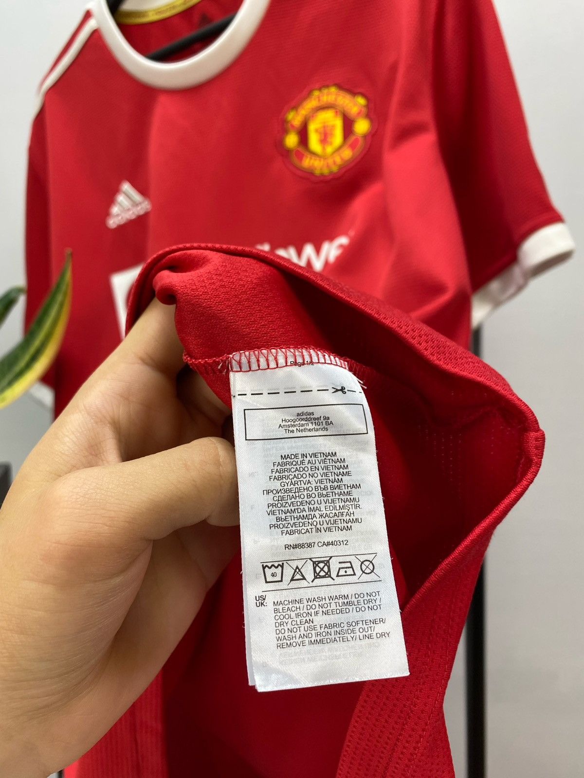 Adidas Manchester United 2021 2022 soccer jersey Football Shirt Size US XXL / EU 58 / 5 - 10 Thumbnail