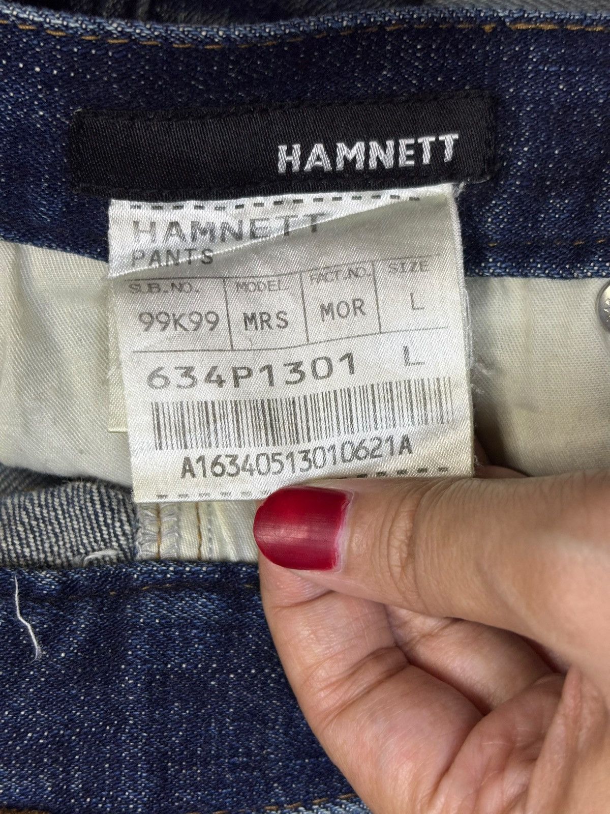 Katharine Hamnett London Vintage Hamnett Faded Blue Wash Distressed Slim Jeans Size US 32 / EU 48 - 10 Thumbnail