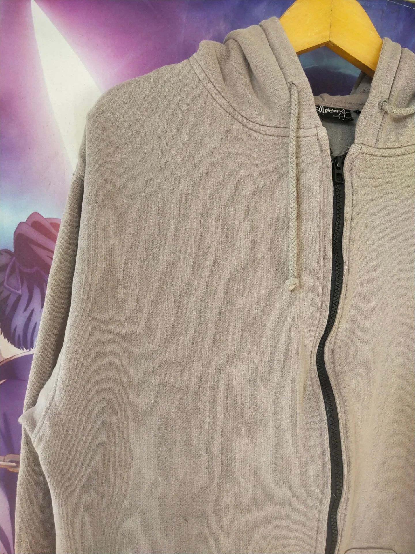 Billabong Billabong Brown Cotton/Poly Full-Zip Hoodie Size US M / EU 48-50 / 2 - 2 Thumbnail