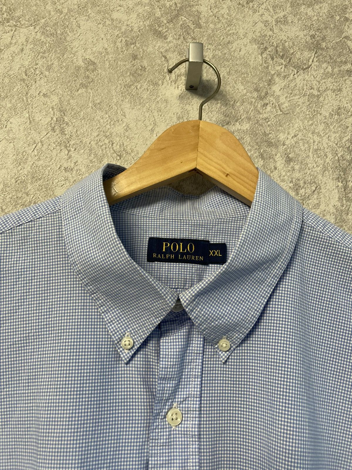 Polo Ralph Lauren Polo Ralph Lauren Blue Checkered Long Sleeve Shirt ButtonUp Size US XXL / EU 58 / 5 - 7 Thumbnail