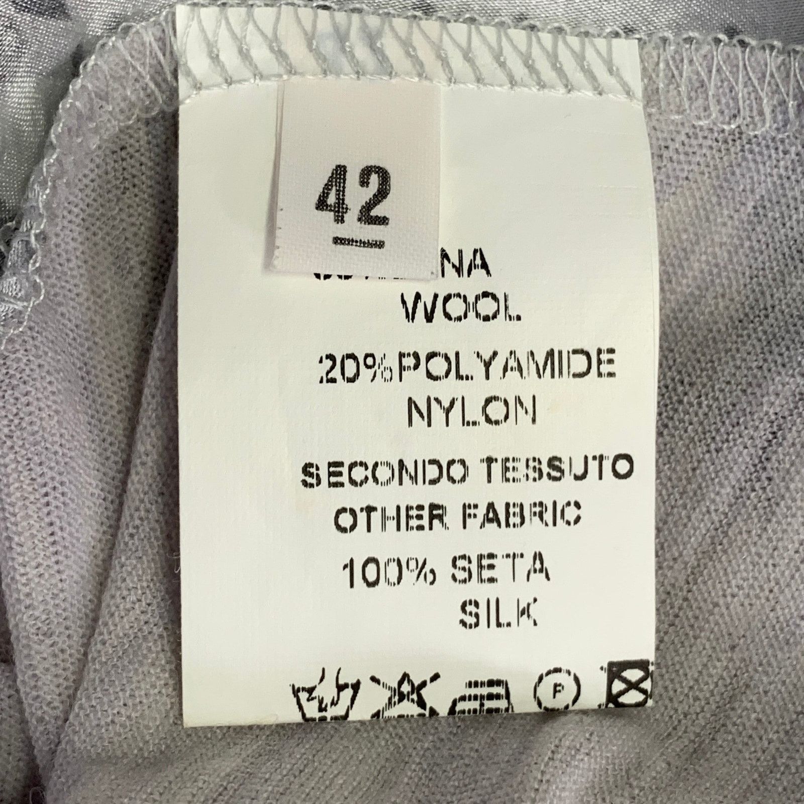 Other 6 Grey Lilac Wool Nylon Mixed Patterns Casual Top Size L / US 10 / IT 46 - 6 Thumbnail