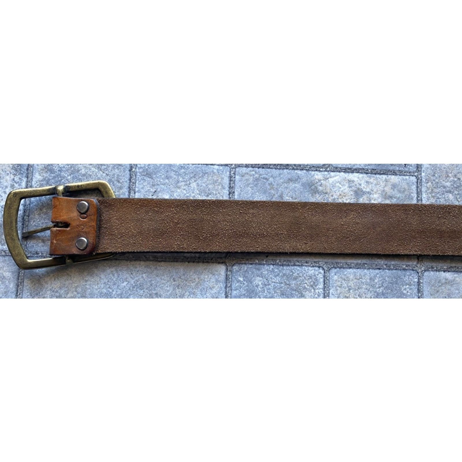 Vintage VINTAGE Kawasaki Leather Belt Embossed Brown Mens Size 30 VTG Belt Leather Motorcycle Western Men Brown 30 Kawasaki Size 30 - 7 Thumbnail