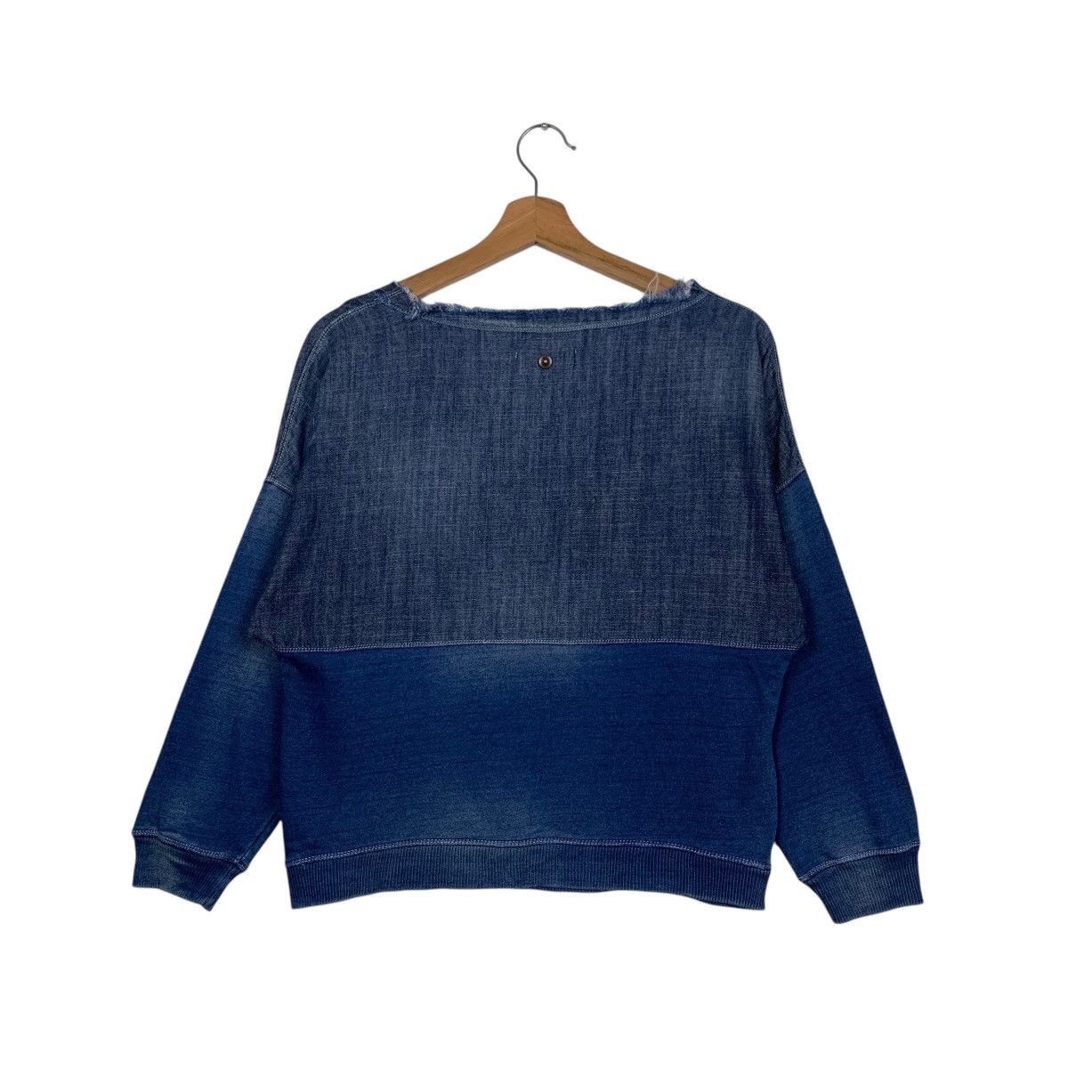 Diesel DIESEL Indigo Division Colorblock Sweatshirts #1756-C78 Size S / US 4 / IT 40 - 7 Thumbnail