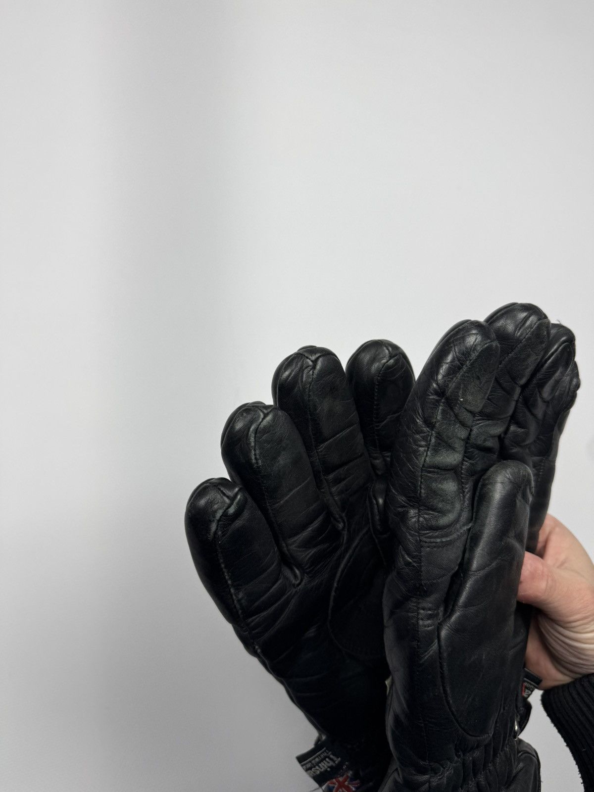 Vintage Vintage Frank Thomas Leather Bike Gloves Size ONE SIZE - 12 Thumbnail
