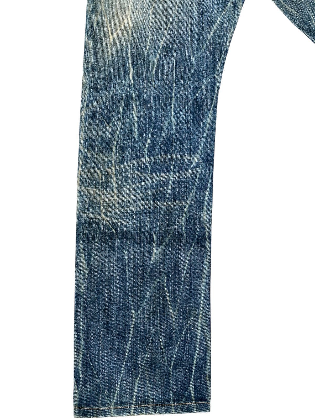 Japanese Brand Rattle Trap Early 2000 Faded Blue Distressed Denim Jeans Size US 31 - 8 Thumbnail