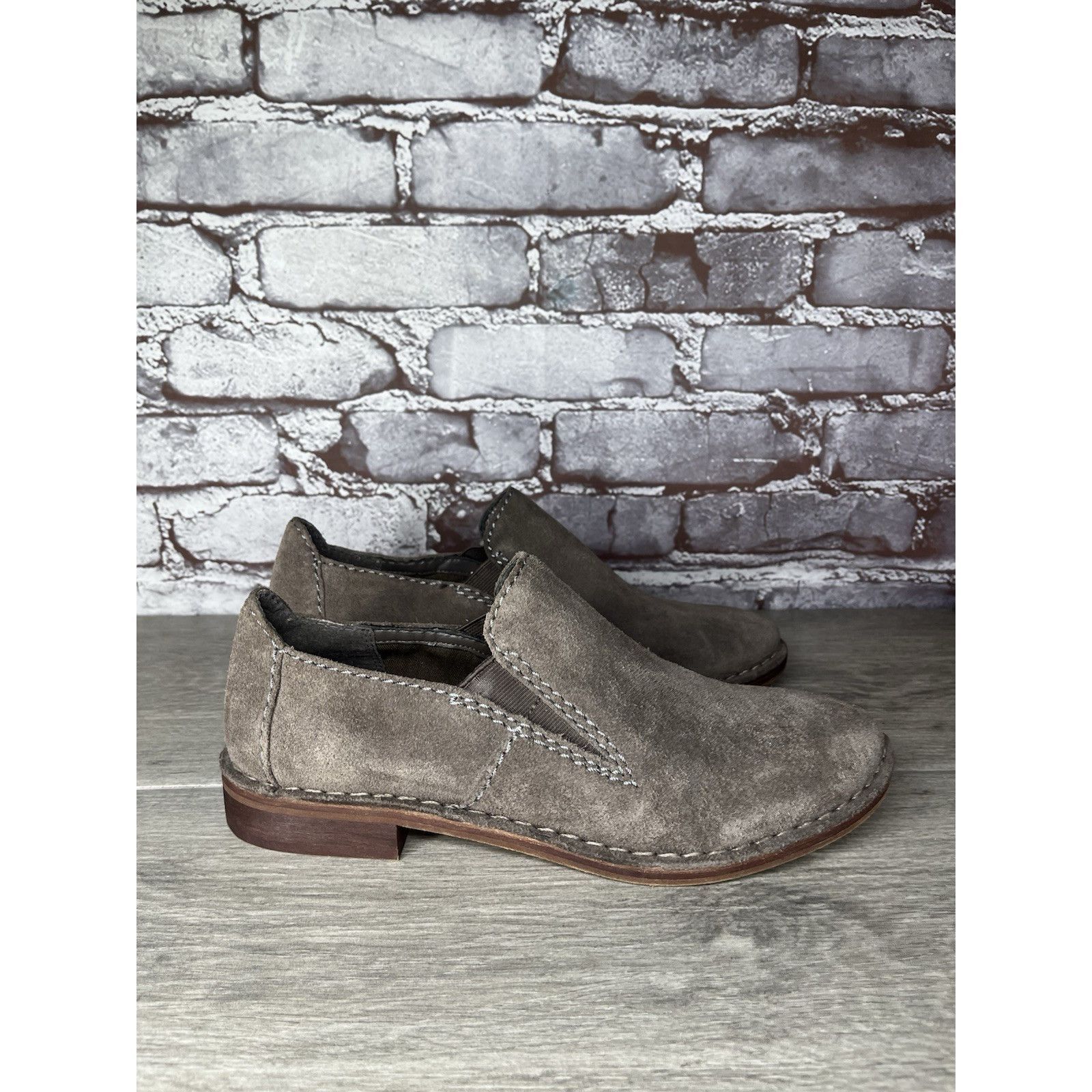 Clarks Clarks Somerset Gray Suede Leather Loafers Ankle Booties Wom Size US 9 / IT 39 - 13 Thumbnail