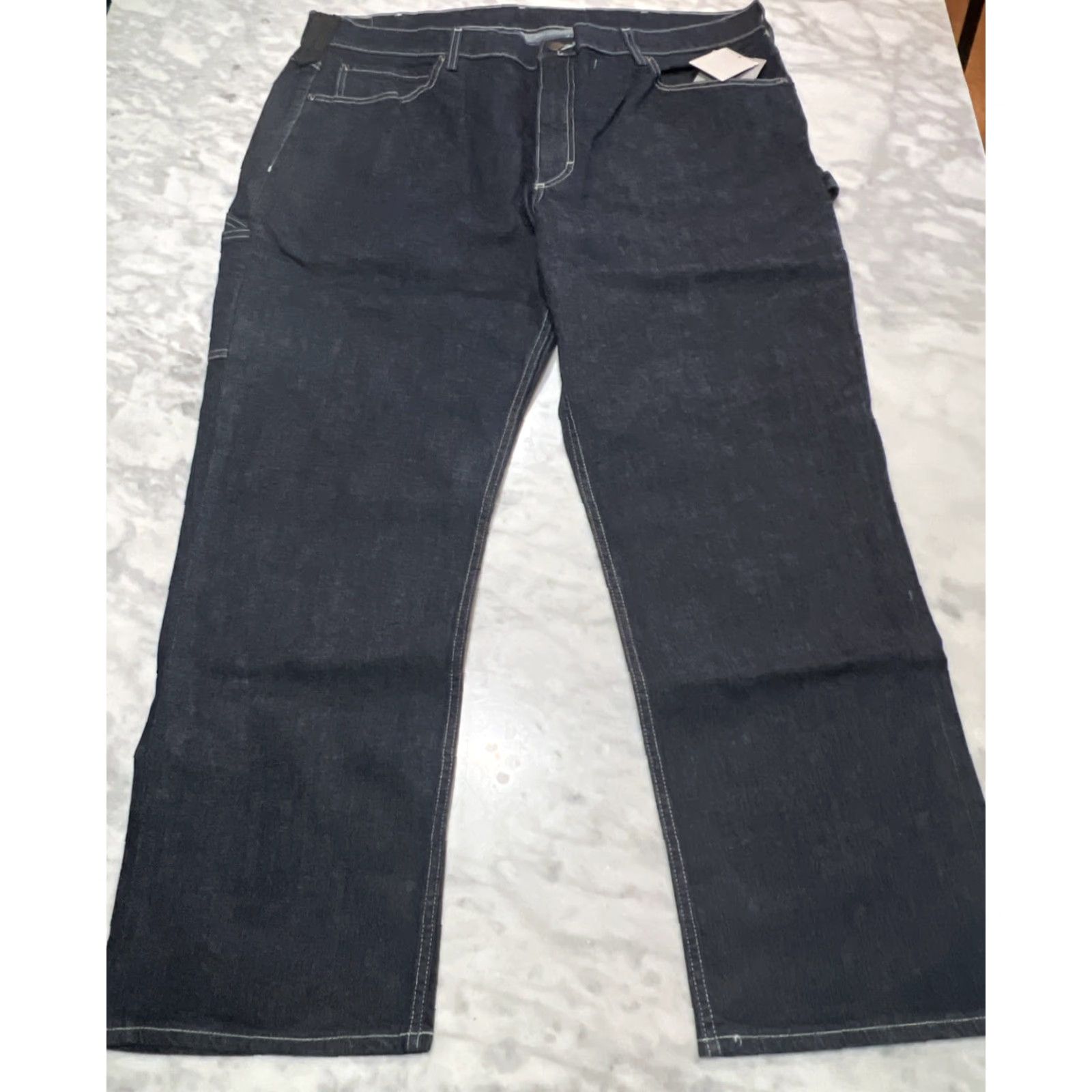 DULUTH 40 Grit Carpenter Blue Jeans Pants Men 44x30 Slim Fit Flex Blue NWT