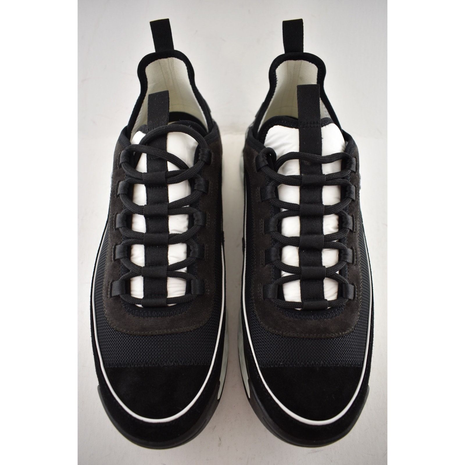 Chanel Mens CC Logo Lace Up Low Top Trainer Sneaker Size US 11 / EU 44 - 6 Thumbnail
