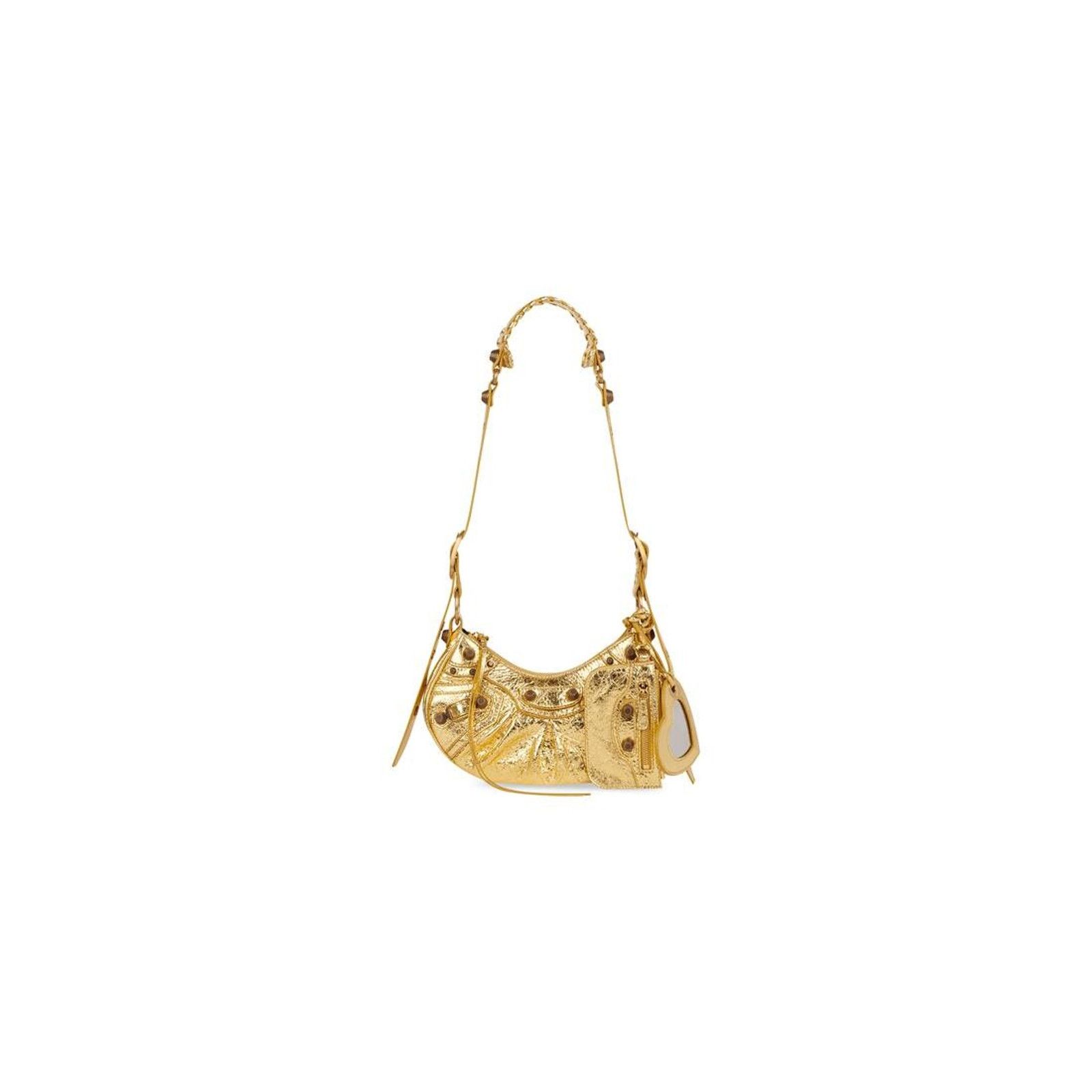 Balenciaga le cagole xs shoulder bag in gold metallized arena lambskin Size ONE SIZE - 1 Thumbnail