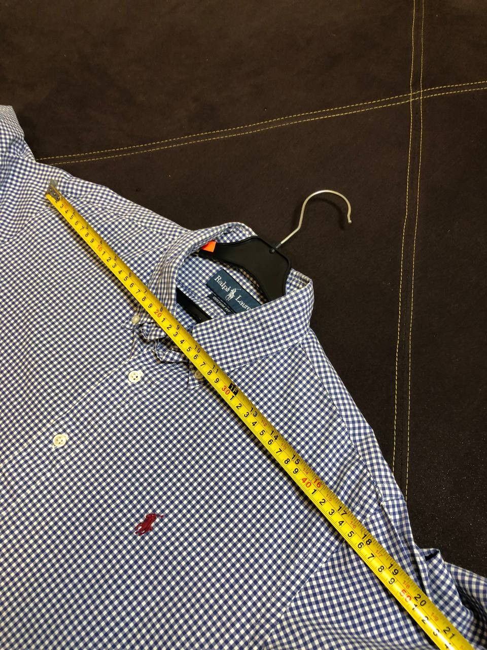 Polo Ralph Lauren Vintage 90s Polo Ralph Lauren Check Embroidered Shirt Blue Size US XL / EU 56 / 4 - 5 Thumbnail