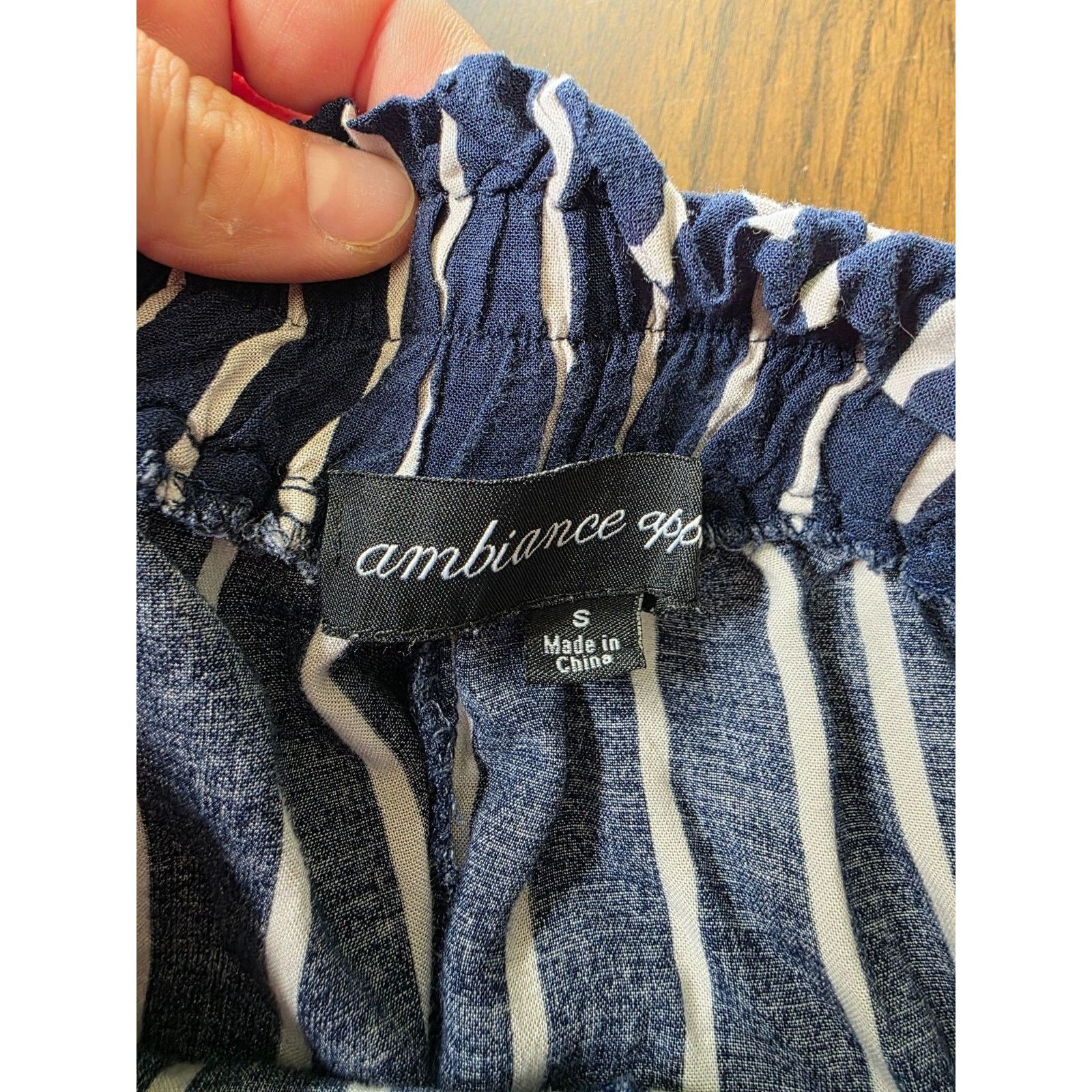 & Other Stories Ambiance Apparel Striped Shorts High Waist With Tie Size S Size 26" / US 2 / IT 38 - 4 Thumbnail