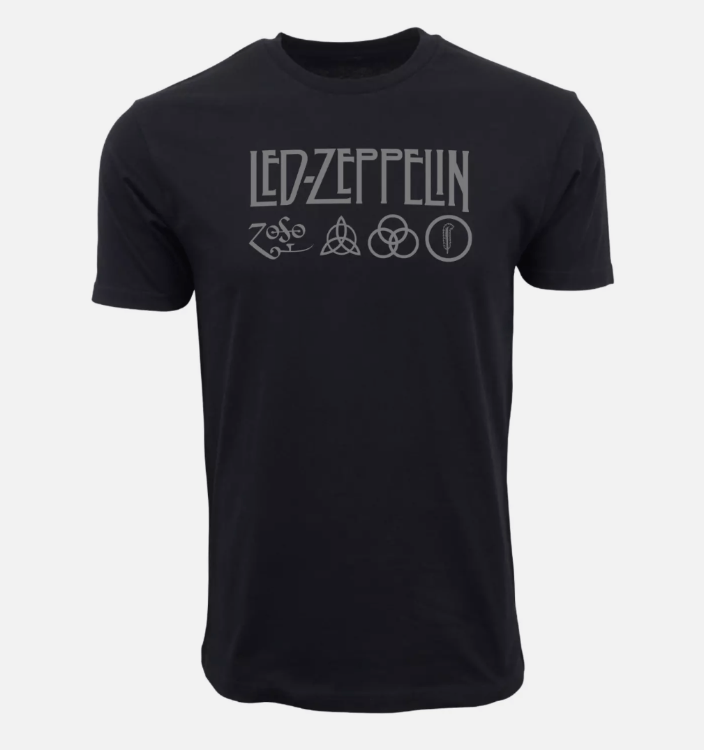 Band Tees LED ZEPPELIN ZOSO LOGO T SHIRT Tee Size US XL / EU 56 / 4 - 2 Thumbnail
