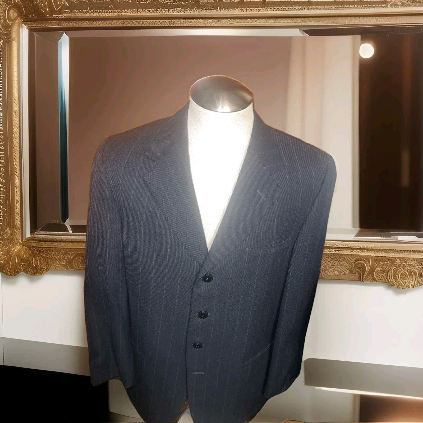 Versace Vintage Istante / Versace RARE 4Btn BLACK BLAZER- 42R Size 42R - 1 Thumbnail