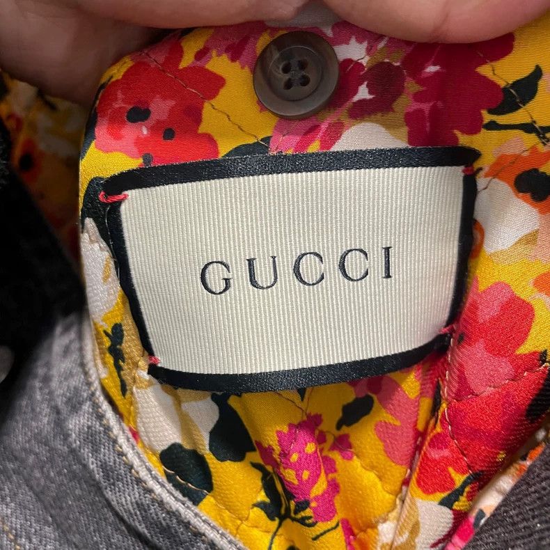 Gucci Gucci Size OS Denim color-blocked embroidery pattern inside Size US XS / EU 42 / 0 - 3 Thumbnail