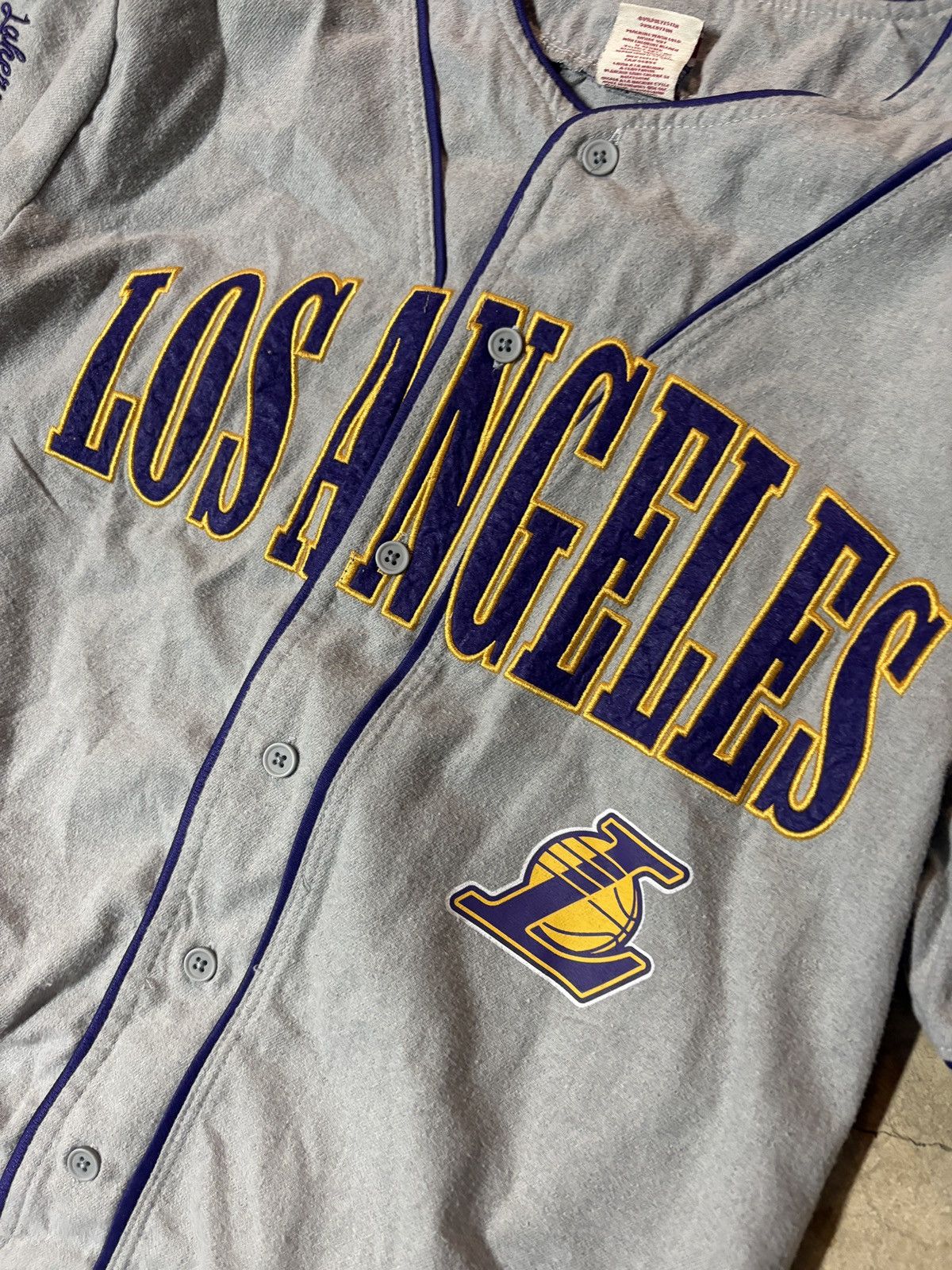 Other Los Angeles Lakers Baseball Jersey Button Up Gray Size Small Size US S / EU 44-46 / 1 - 2 Thumbnail