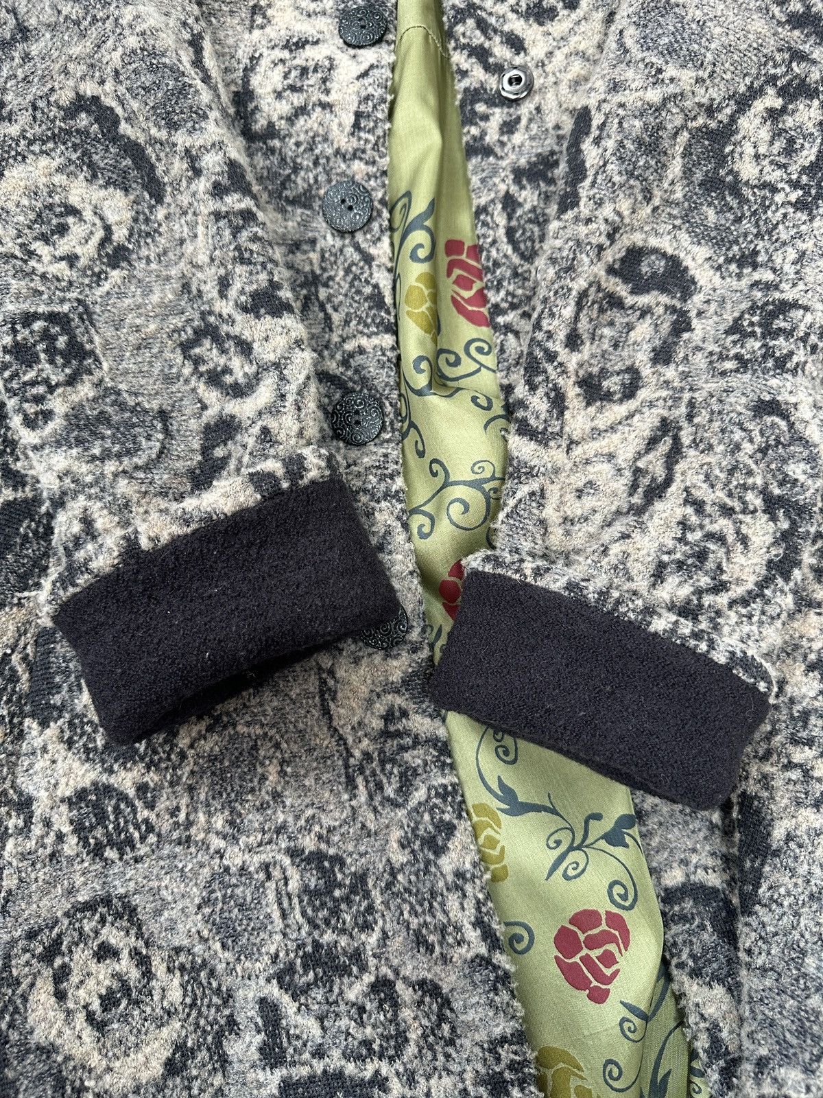 Other IVKO Coat Floral Structure Anthracite Long Jacket size 38 Size M / US 6-8 / IT 42-44 - 9 Thumbnail