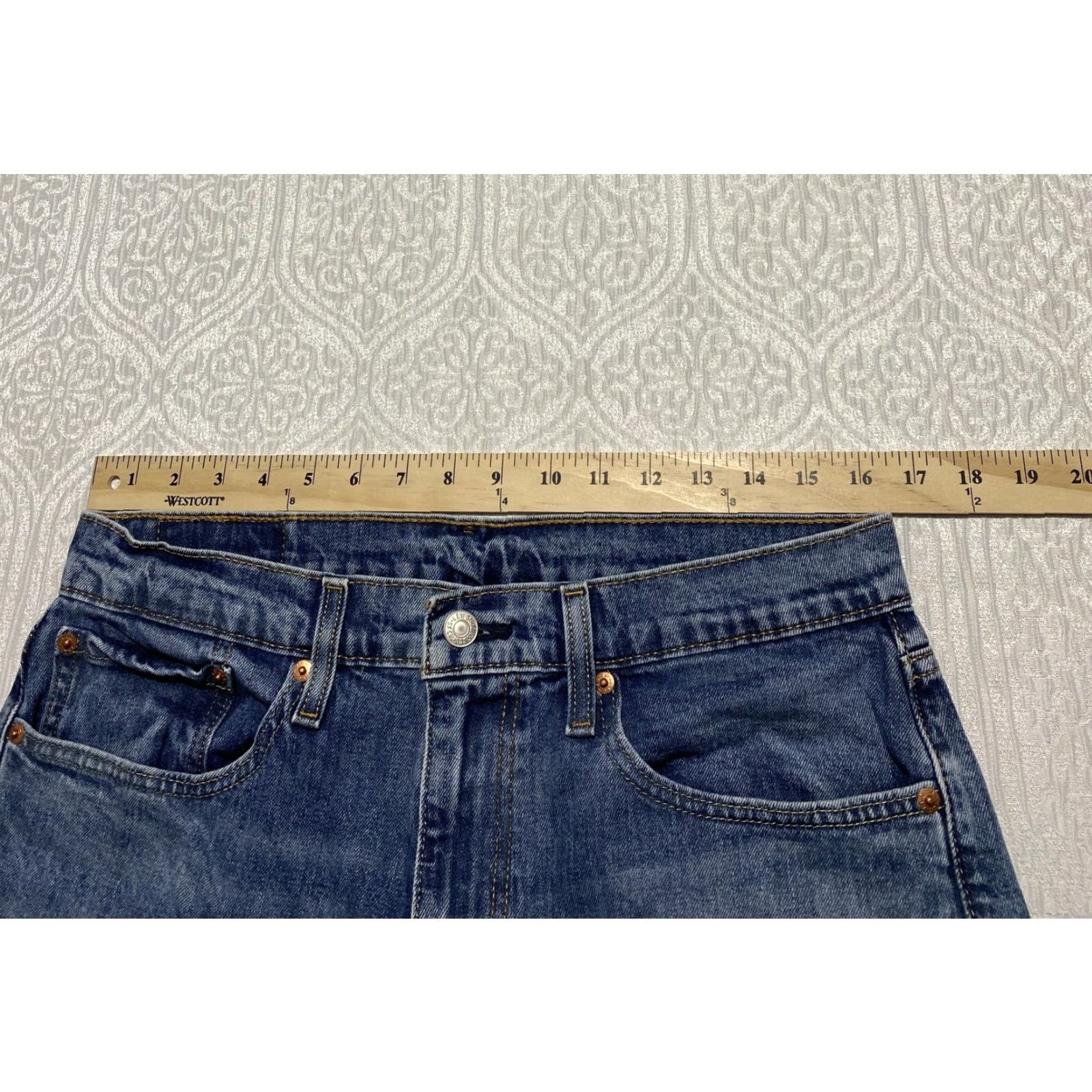 Levi's Levi's 559 Jeans Mens 32x32 Blue Denim 5-Pocket Relaxed Straight Stretch Cotton Elastodiene Size US 32 / EU 48 - 3 Thumbnail