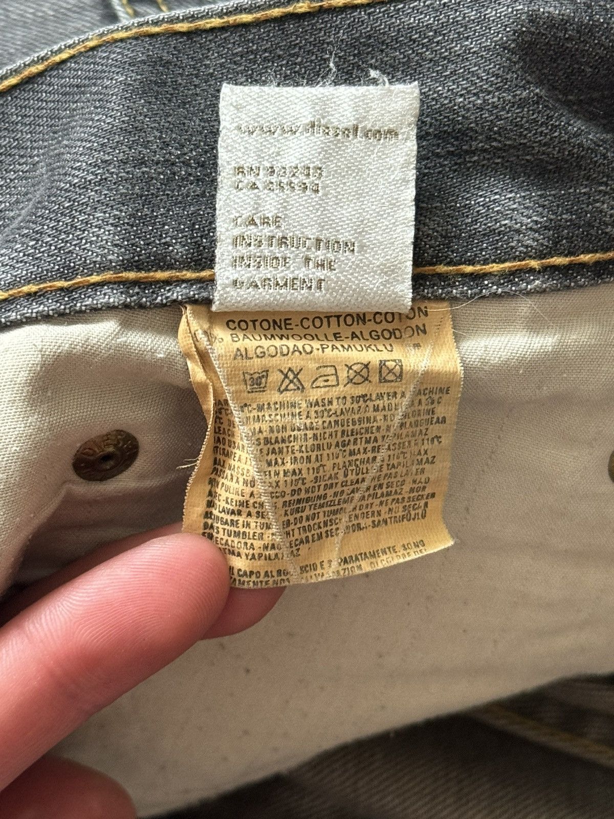 Diesel × Diesel Black Gold Diesel 34/34 relaxed denim pant trouser Jean chino distresse Size US 34 / EU 50 - 15 Thumbnail