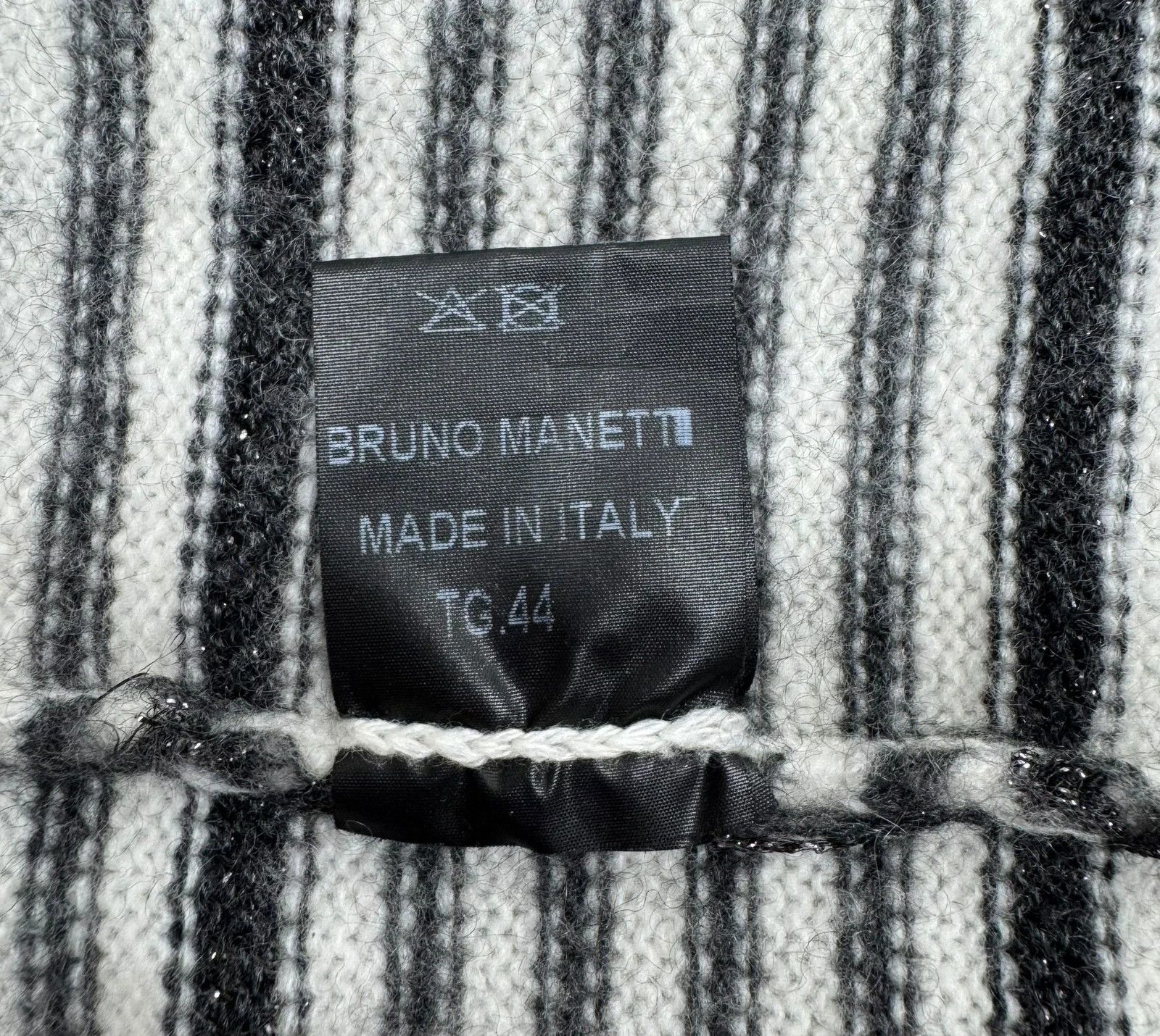 Other Bruno Manetti Striped Jumper V-Neck Wool Cashmere size 44 Size M / US 6-8 / IT 42-44 - 10 Thumbnail