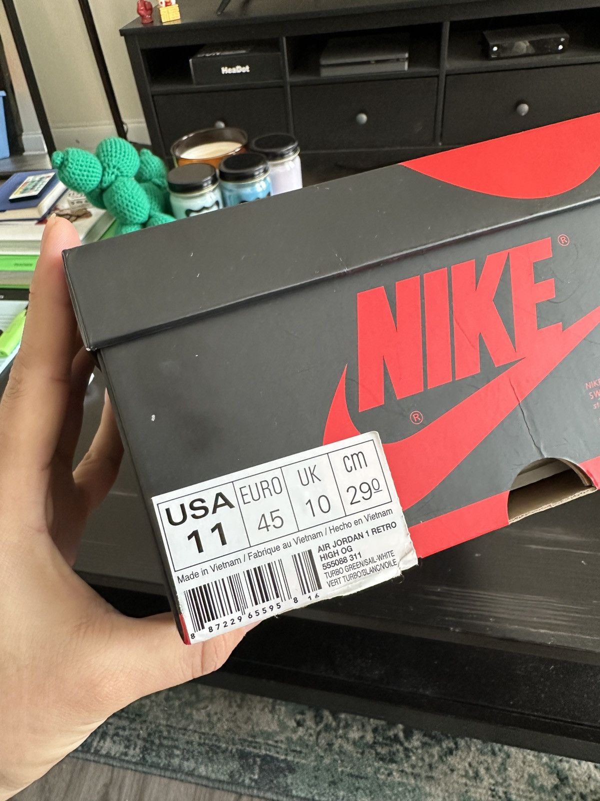 Jordan Brand × Nike Nike Jordan 1 Hi Retro “Turbo Green” Size US 11 / EU 44 - 12 Thumbnail