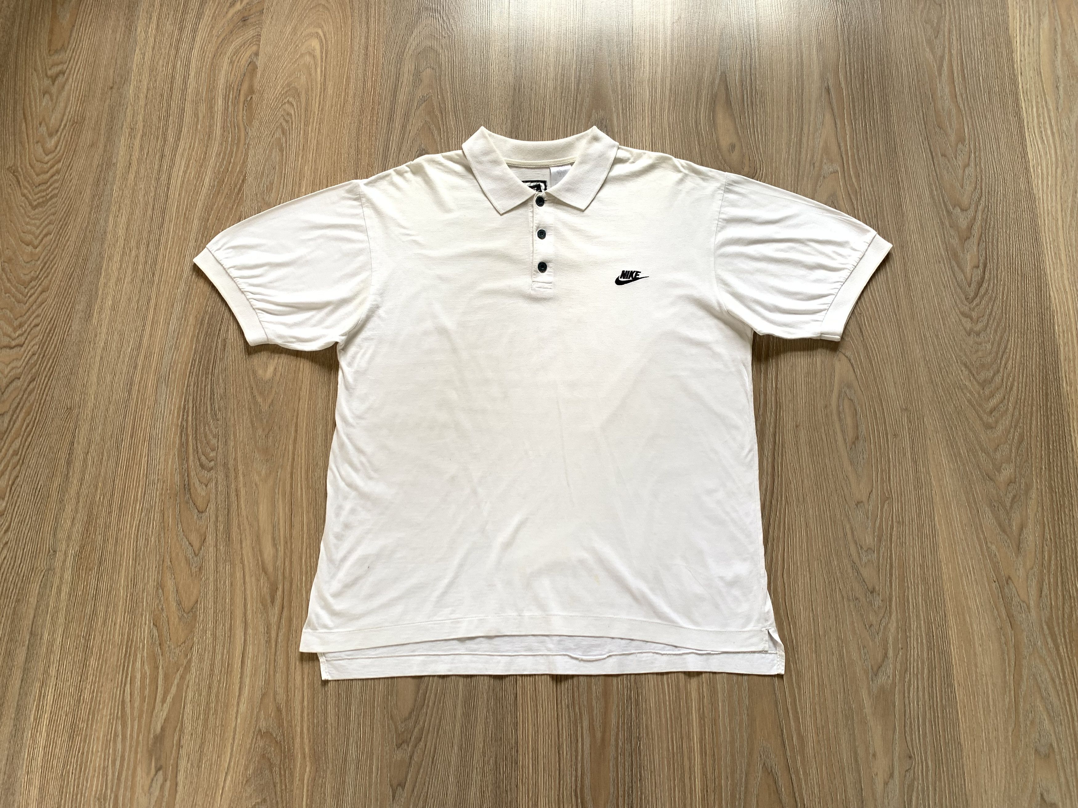 Nike Vintage Nike White Cotton T Shirt Size US M / EU 48-50 / 2 - 1 Thumbnail