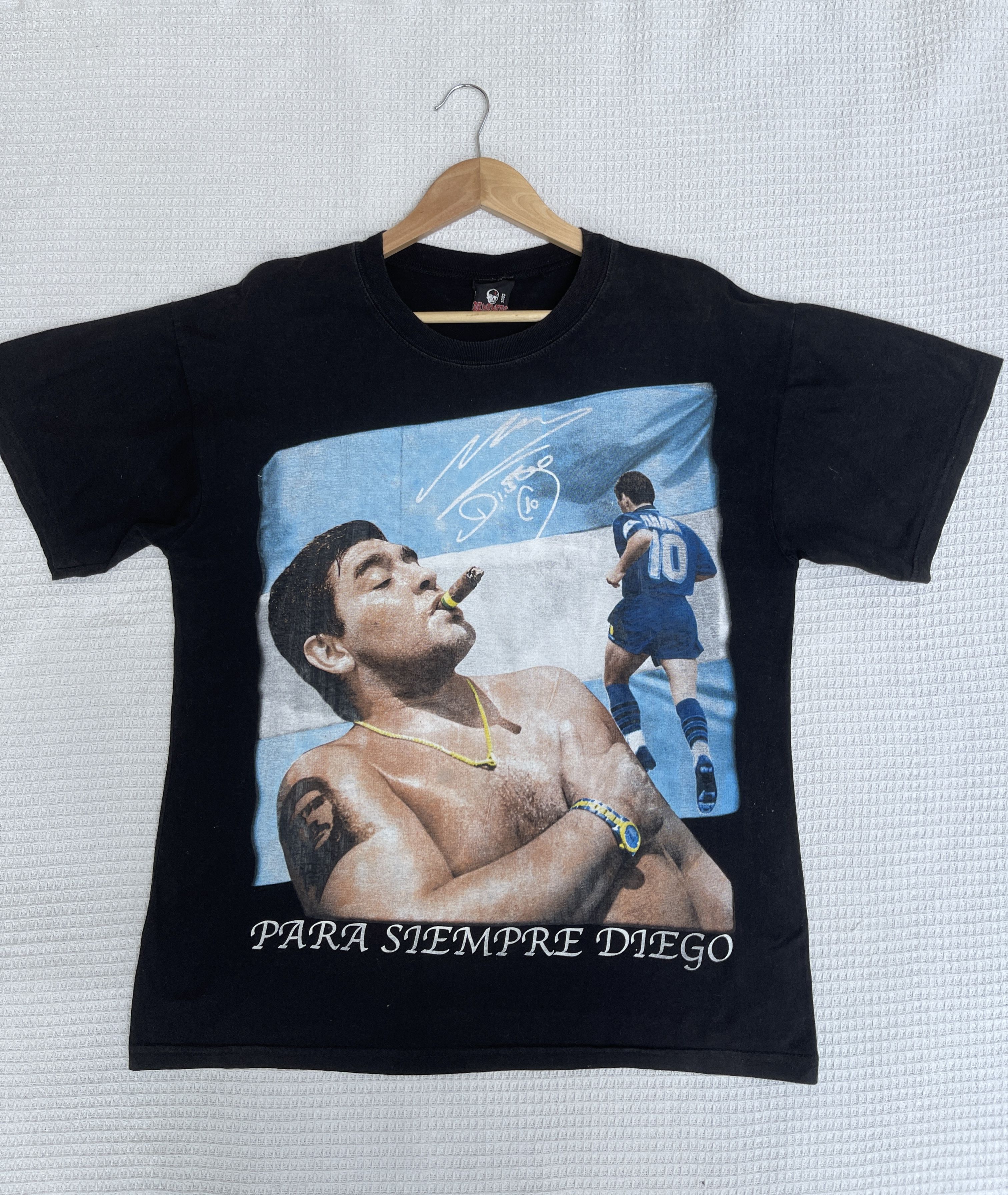 Rap Tees Last Drop🔥Rare🔥Vtg Diego Maradona Bootleg Rap Tees T-Shirt Size US L / EU 52-54 / 3 - 9 Thumbnail