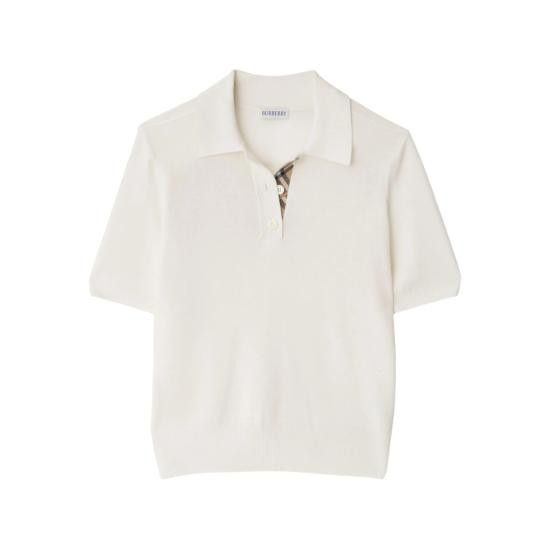 Burberry BURBERRY Women Polo Shirts 8112168 AU25 SMT A3282 WHITE Size XS / US 0-2 / IT 36-38 - 1 Thumbnail