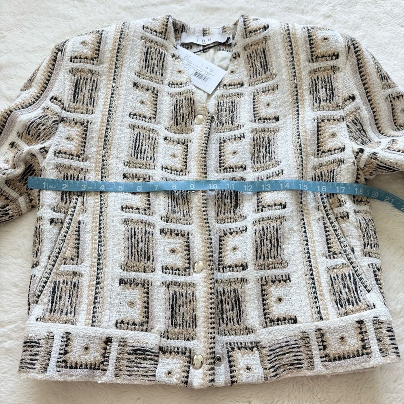 Iro NWT!!! IRO Paris Lullia Embroide jacket 34FR or 4US 1395$ Size S / US 4 / IT 40 - 9 Thumbnail