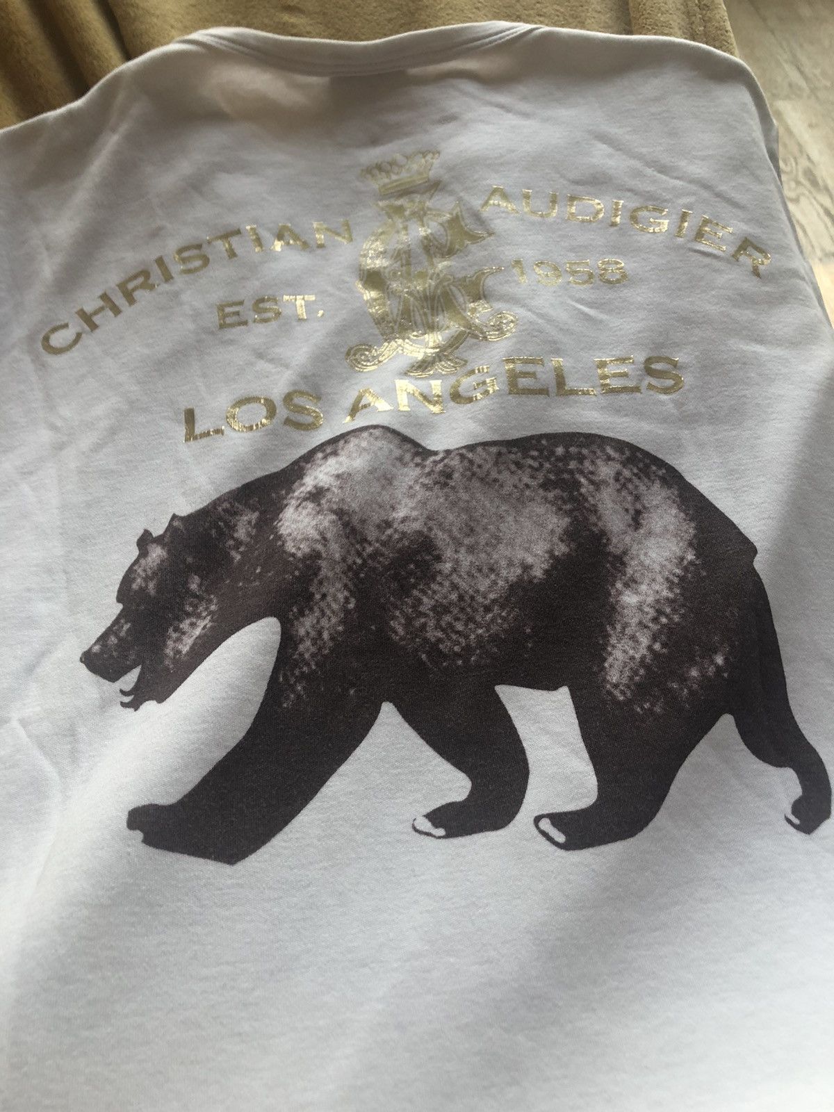 Christian Audigier CHRISTIAN AUDIGIER RARE VINTAGE BEAR DESIGN TEE SHIRT Size US M / EU 48-50 / 2 - 4 Thumbnail