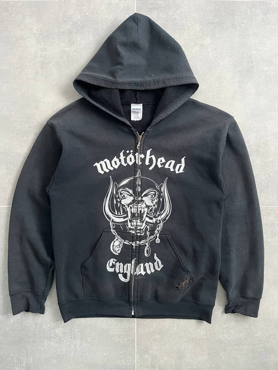 Band Tees Vintage Motorhead Faded Distressed Zip Hoodie Size US M / EU 48-50 / 2 - 2 Thumbnail