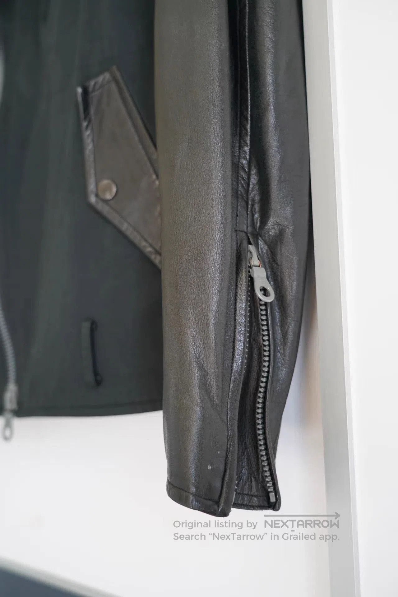 Yohji Yamamoto Black Leather Biker Jacket Size S. Size US S / EU 44-46 / 1 - 6 Thumbnail