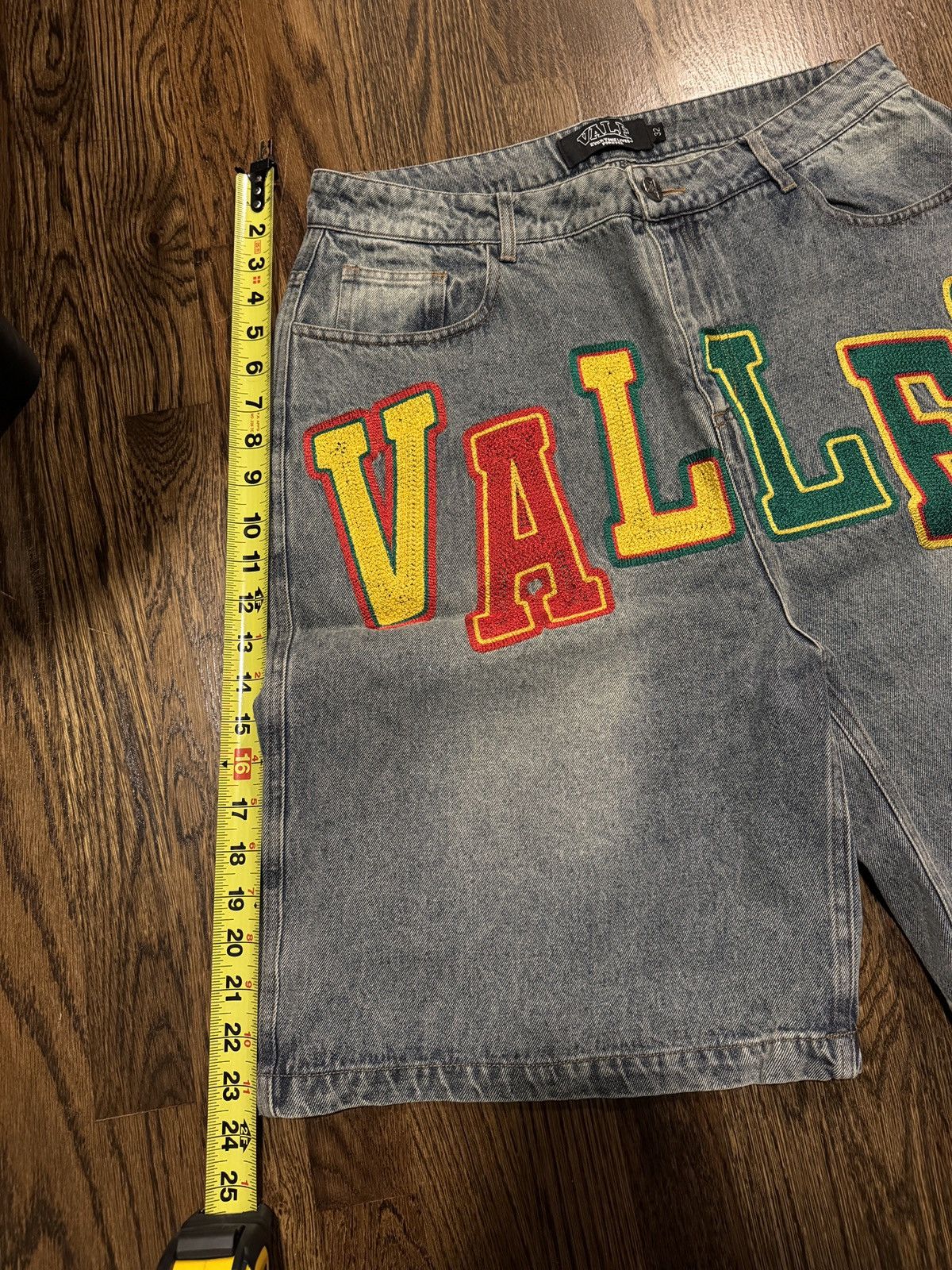 Vale Vale Lives College Denim Shorts Size US 32 / EU 48 - 5 Thumbnail