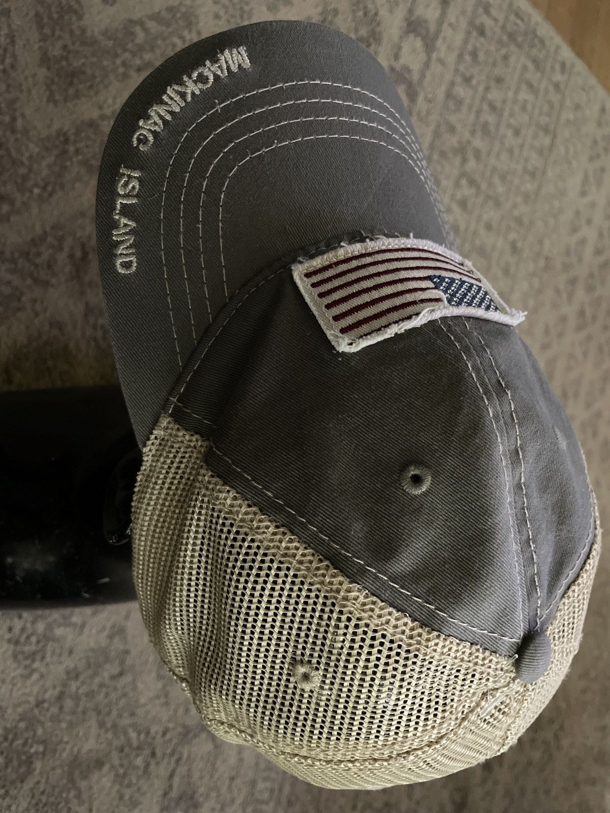 Other Mackinac Island Michigan SnapBack Dad Hat Cap USA flag MI 🇺🇸🔥 Size ONE SIZE - 6 Thumbnail