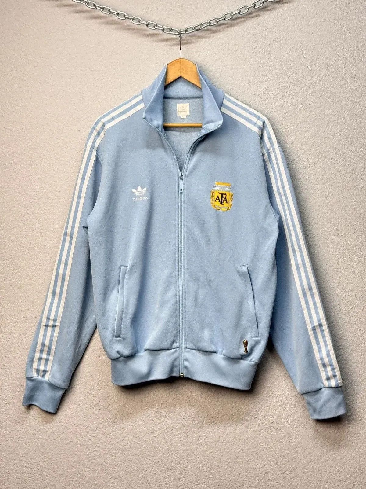 Adidas Vintage Argentina World Cup Football Jacket Soccer 2006 Size US L / EU 52-54 / 3 - 1 Thumbnail
