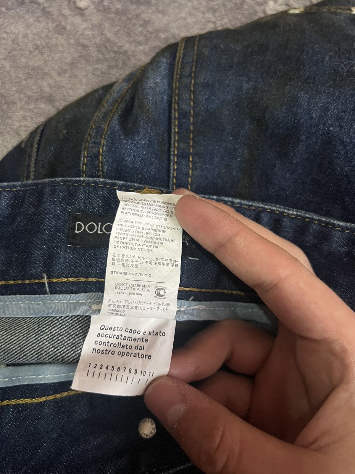 Dolce & Gabbana Dolce & Gabbana Archive Distressed Painted Zipper Denim Size US 30 / EU 46 - 13 Thumbnail