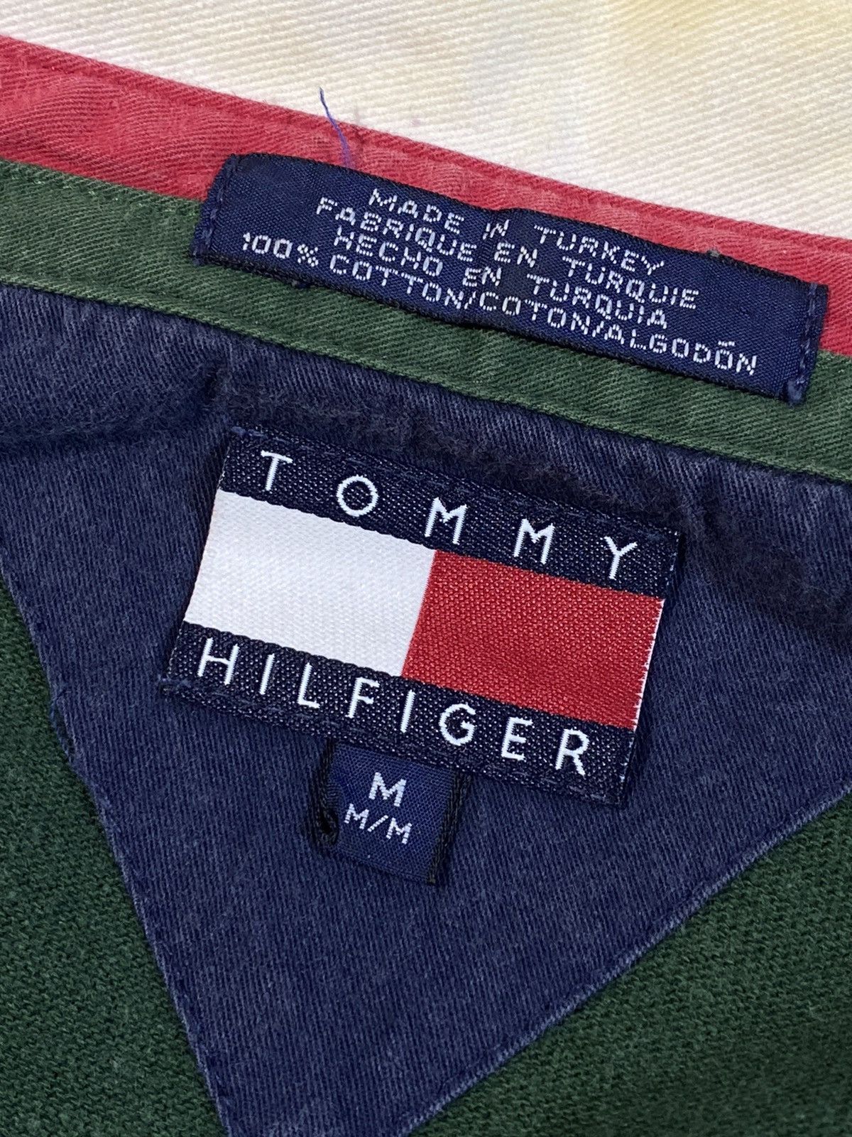 Tommy Hilfiger × Vintage Vintage 90s Tommy Hilfiger y2k streetwear style rugby shirt Size US M / EU 48-50 / 2 - 10 Thumbnail
