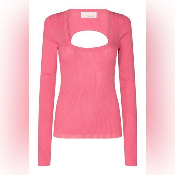 REMAIN Birger Christensen Remain Birger Christensen Serena fitted ribbed knit top Size S / US 4 / IT 40 - 2 Thumbnail